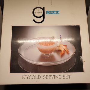 NIB Insulated Dip Platter Serving Set